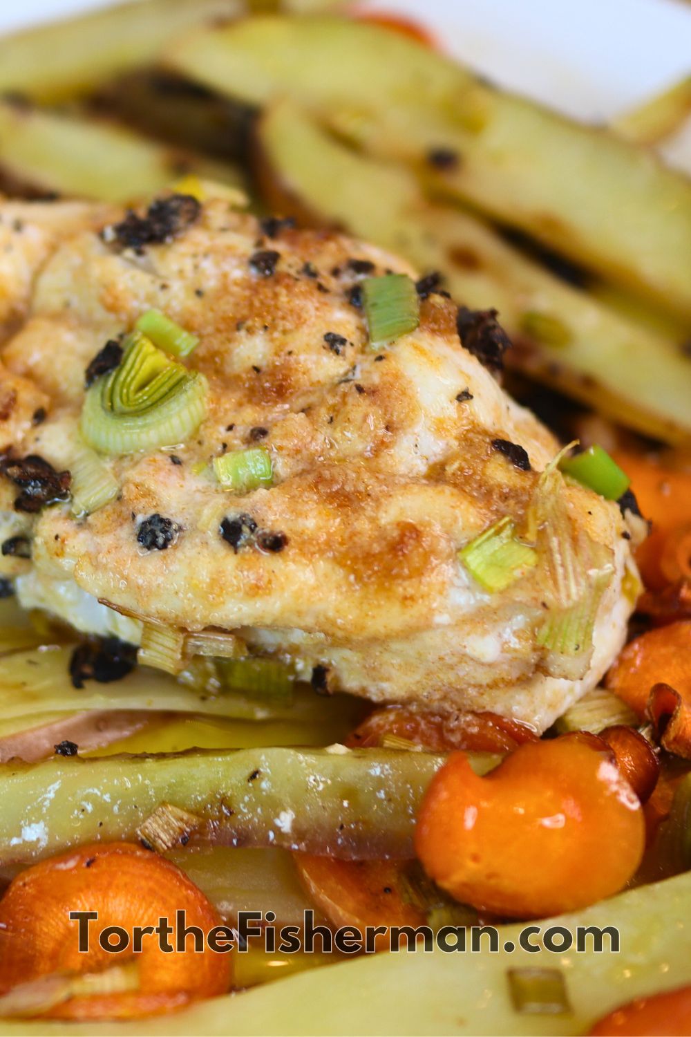 Easy Oven-Baked Monkfish with Potato & Carrot | Tor the Fisherman