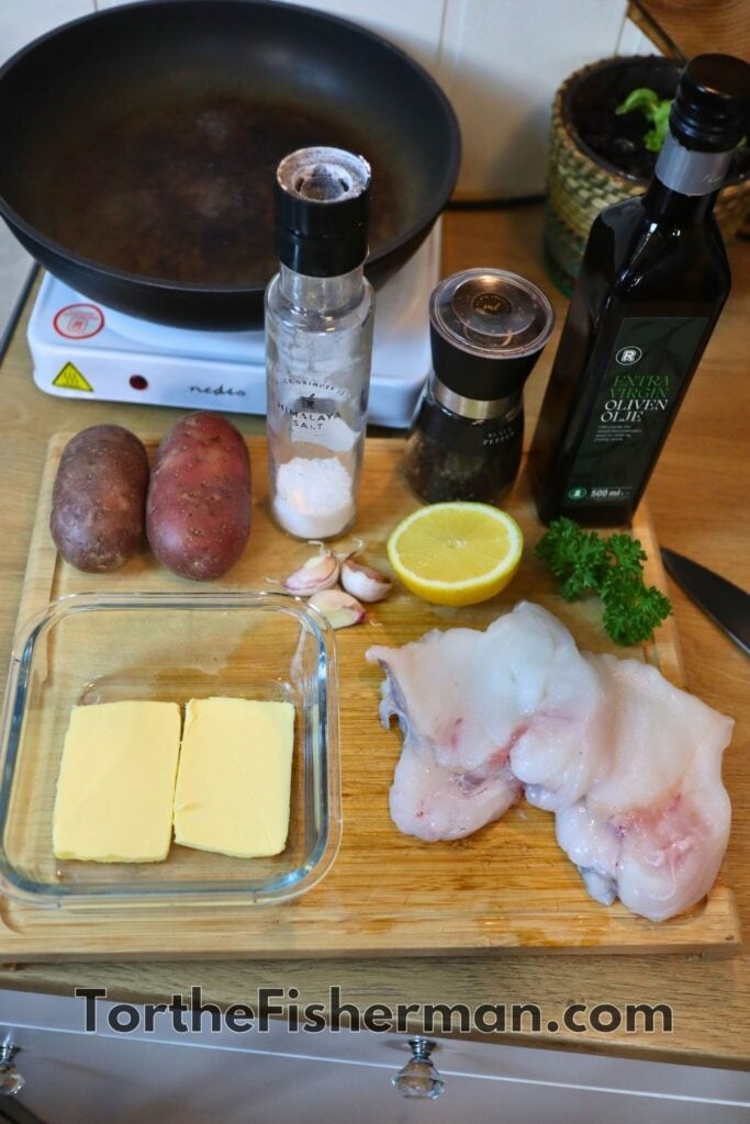 Fried Monkfish with Lemon Butter Sauce (Quick Dinner) | Tor the Fisherman